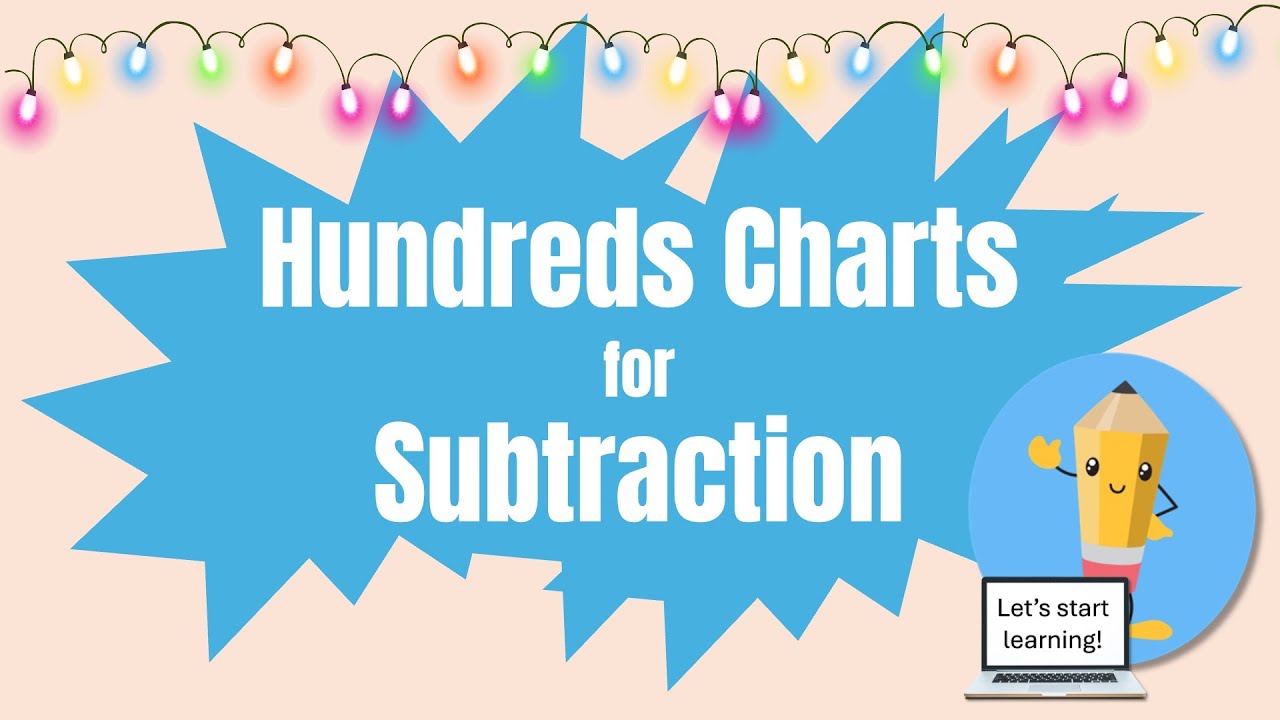 Use a hundreds chart to subtract.
