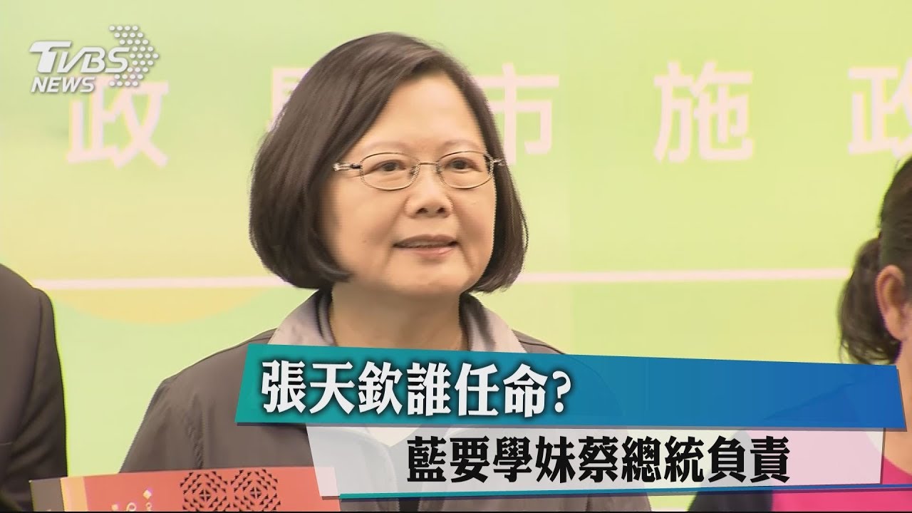 張天欽誰任命? 藍要學妹蔡總統負責