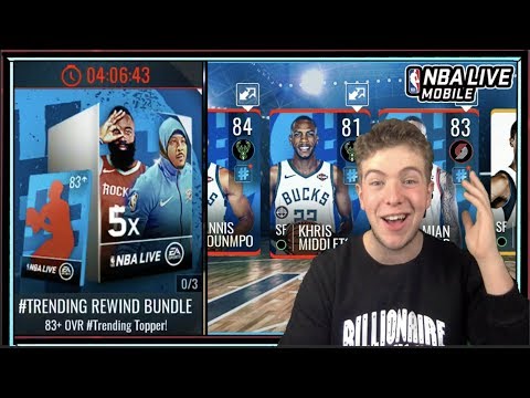 #TRENDING REWIND BUNDLE OPENING! | NBA LIVE MOBILE 19 S3 TRENDING REWIND PACK OPENING! Video