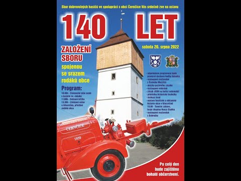 140 let hasičů Černčice 20.8.2022