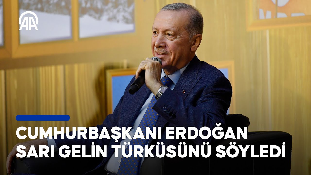 Ərdoğan “Sarı Gəlin”i oxudu VİDEO