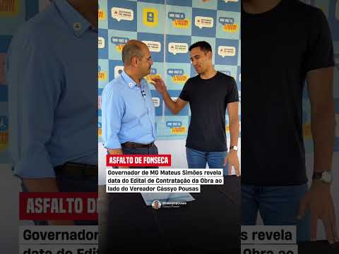 Governador Mateus Simões anuncia 50 milhões para obras em Catas Altas  na cerimônia de 21 de abril