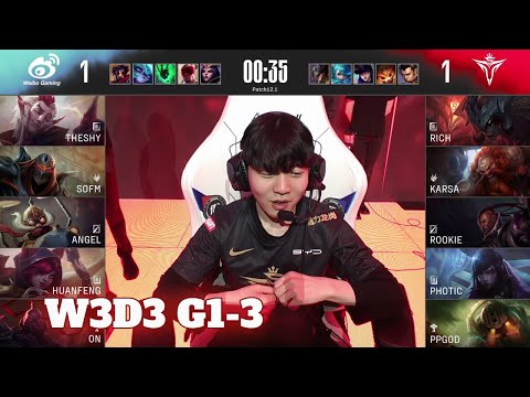 WBG vs V5 - Game 3 | Week 3 Day 3 LPL Spring 2022 | Weibo Gaming vs Victory Five G3