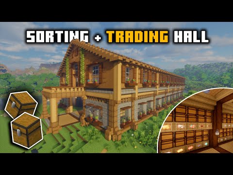 The ULTIMATE Sorting System AND Trading Hall in Minecraft!