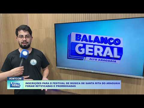INSCRIÇÕES PARA O FESTIVAL DE MÚSICA DE SANTA RITA DO ARAGUAIA FORAM RETIFICADAS E PRORROGADAS