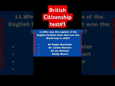 Life in the Uk test 2024 ||Britishcitizenship test #1#britishcitizenshiptest #british