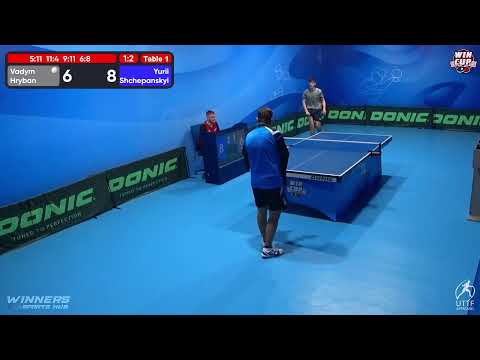 23:30 Vadym Hryban 1 - 3 Yurii Shchepanskyi West 5 WIN CUP 11.10.2022 | TABLE TENNIS WINCUP