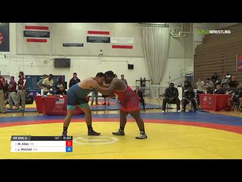 Greco-Roman 130 RR Rnd 4 - Malcolm Allen (MN) vs. Jacob Mitchell (U.S.)