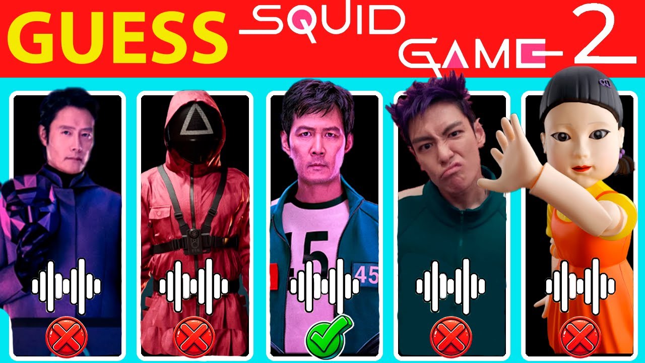 Guess Squid Game 2 Characters by Their Voice & Song ~ Squid Game Season 2 Quiz 🦑| Player 456, Thanos