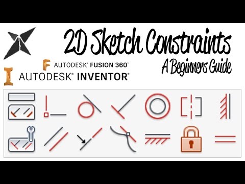 2D Sketch Constraints, A Beginners Guide | Inventor & Fusion 360