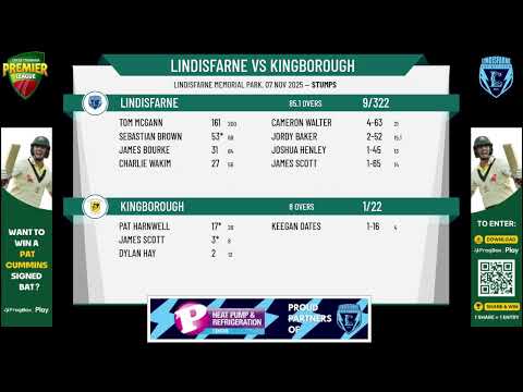 Lindisfarne v Kingborough - Mens First Grade