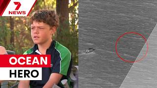 'Not today': Teen swims 4km to save family stranded at sea | 7NEWS