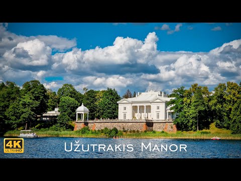 Užutrakis Manor, Lithuania | Walking tour 4K