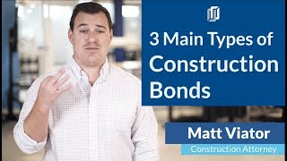 3 Main Types of Construction Bonds: Bid Bonds, Performance Bonds, and Payment Bonds