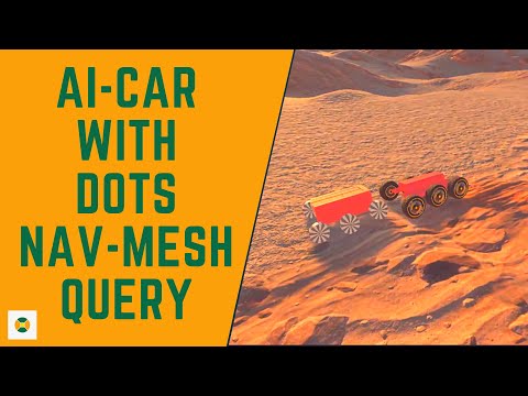 AI Car Navigation using DOTS based Nav-Mesh Query - Unity ECS/DOTS