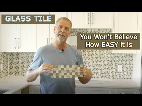 DIY Glass tile backsplash for beginners