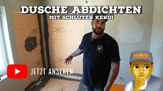 ANLEITUNG DUSCHE ABDICHTEN  -  Mit SCHLÜTER Kerdi