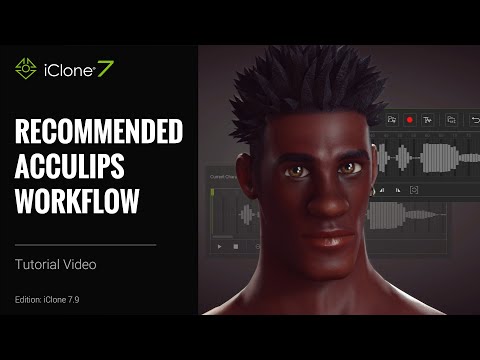 iClone 7.9 Tutorial - Recommended AccuLips Workflow: Voice Input with Text Script