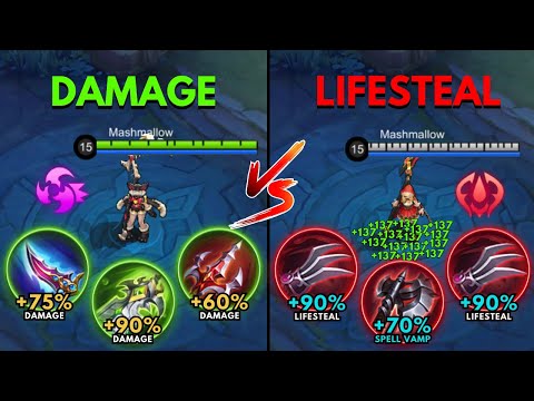 Ruby Damage Build vs Ruby Lifesteal Build