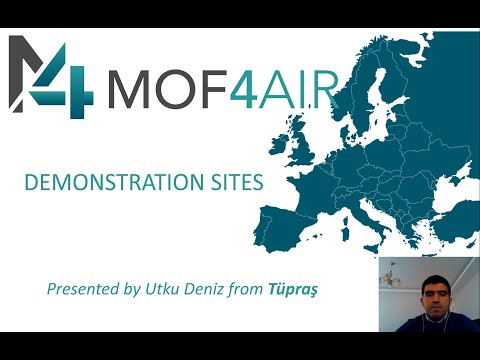 MOF4AIR concepts (3/3) - Demonstration sites: TCM, SOLAMAT and TUPRAS