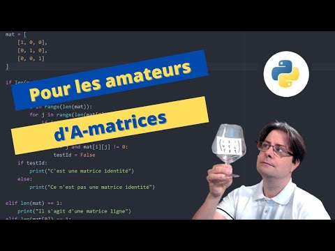 Algorithme et mathématiques Généralités sur les matrices