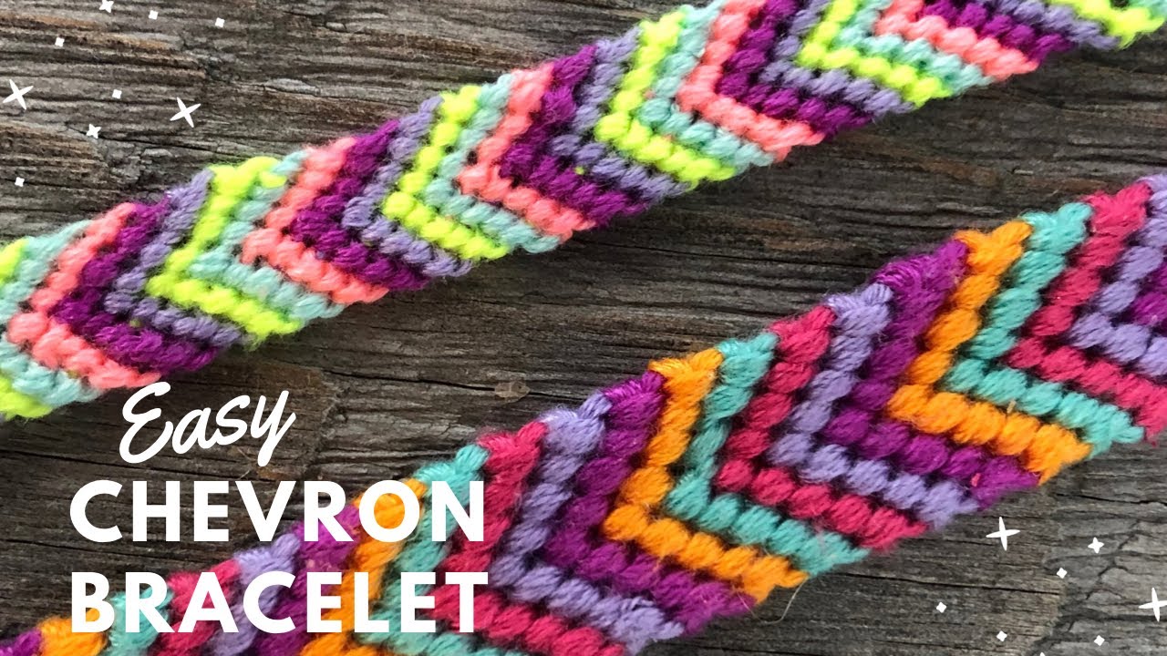 How to Make a Chevron Design Friendship Bracelet |  Easy Friendship Bracelet Tutorial
