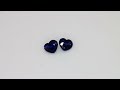 Coppia Zaffiri Blu, taglio a cuore, 1.13 ct tot. Video 1