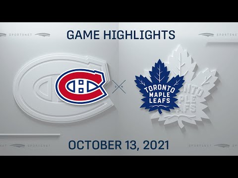 NHL Highlights | Canadiens vs. Maple Leafs - Oct. 13, 2021
