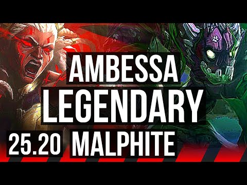 AMBESSA vs MALPHITE (TOP) | 10/1/10, Legendary | NA Master | 25.20