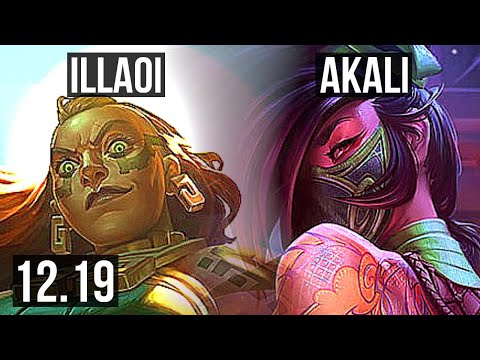 ILLAOI vs AKALI (TOP) | Rank 2 Illaoi, 8 solo kills | EUW Challenger | 12.19