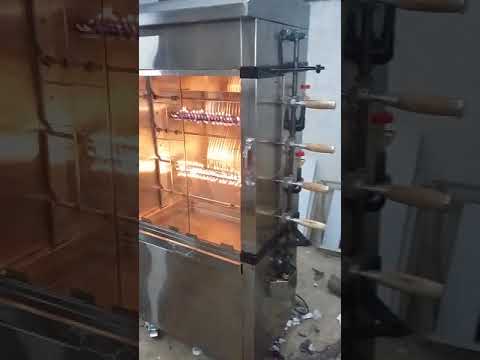 Ss and glass silver grill chicken machine, for commercial