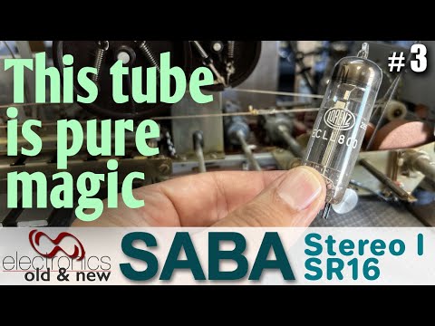 Discover the Power of the ECLL800 power tube. SABA Stereo I - restoration part 3 #pcbway#