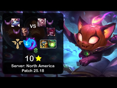 Yuumi Support + Draven vs Rakan + Xayah - NA Master - Patch 25.18