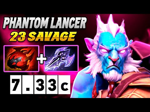 23SAVAGE (Phantom Lancer) - ez game full team fights !! / Dota Pro Gameplay
