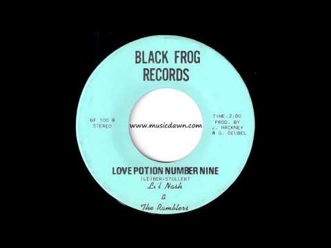 Li'L Nash & The Ramblers - Love Potion Number Nine [Black Frog] Garage Rock 45 Video