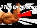 3 tips to get HUGE arms in the Gym