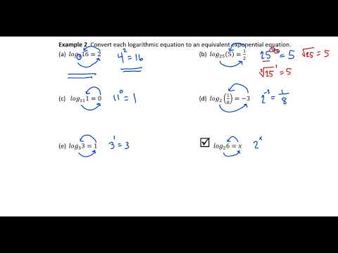 5.3.1 Definition of Logarithmic Functions