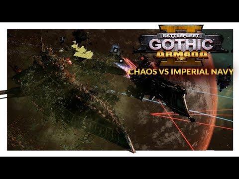 BATTLEFLEET GOTHIC ARMADA 2 | NURGLE'S HUG - Chaos vs Imperial Navy (Ranked 1v1)