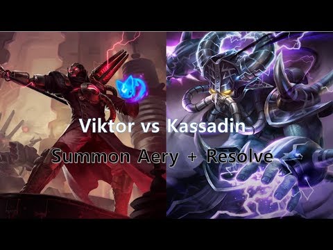 [Ragedad] LOL Season 8 Viktor vs Kassadin Summon Aery build Diamond full game