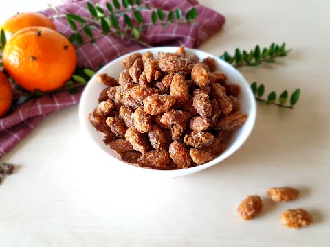 Caramelized Almonds - Simple Recipe for Christmas - Candied almonds Recipe