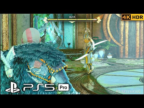 PS5 PRO Graphics! 🎮How To Defeat Alva (Light Elf Queen) God of War Ragnarok | 4K 120FPS HDR