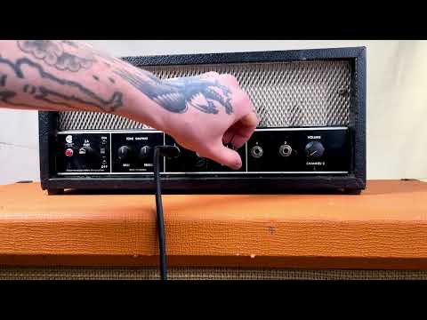 Garnet Stencil E90-2 1970s 30 Watt 2 Channel Tube Guitar Amp Head T Eaton image 10