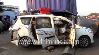 Graphic warning: Deadly car crash in Andhra Pradesh