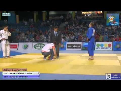 Judo 2013 European Championships U18 Tallinn: Mchedlishvili (GEO) - Buncic (SRB) [-66kg]