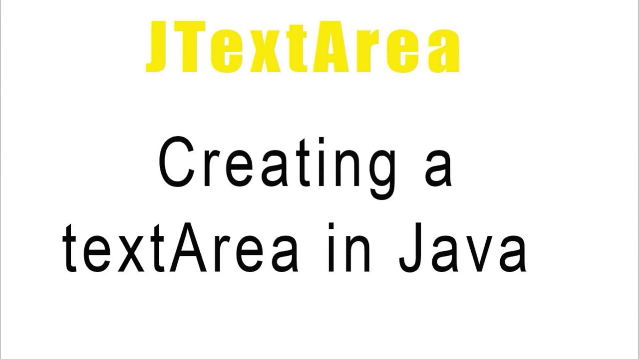Java Swing(urdu/hindi)-25-  JTextArea-  Creating a TextArea in Java