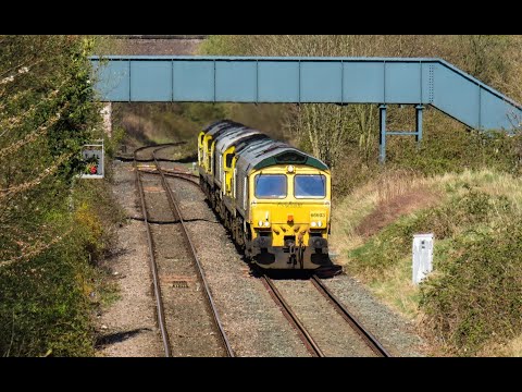 Freightliner Class 66 & 70 No's. 66603 & 70015 & 66607 & 70010 & 70008 on 0K98 on 17.04.21 - HD