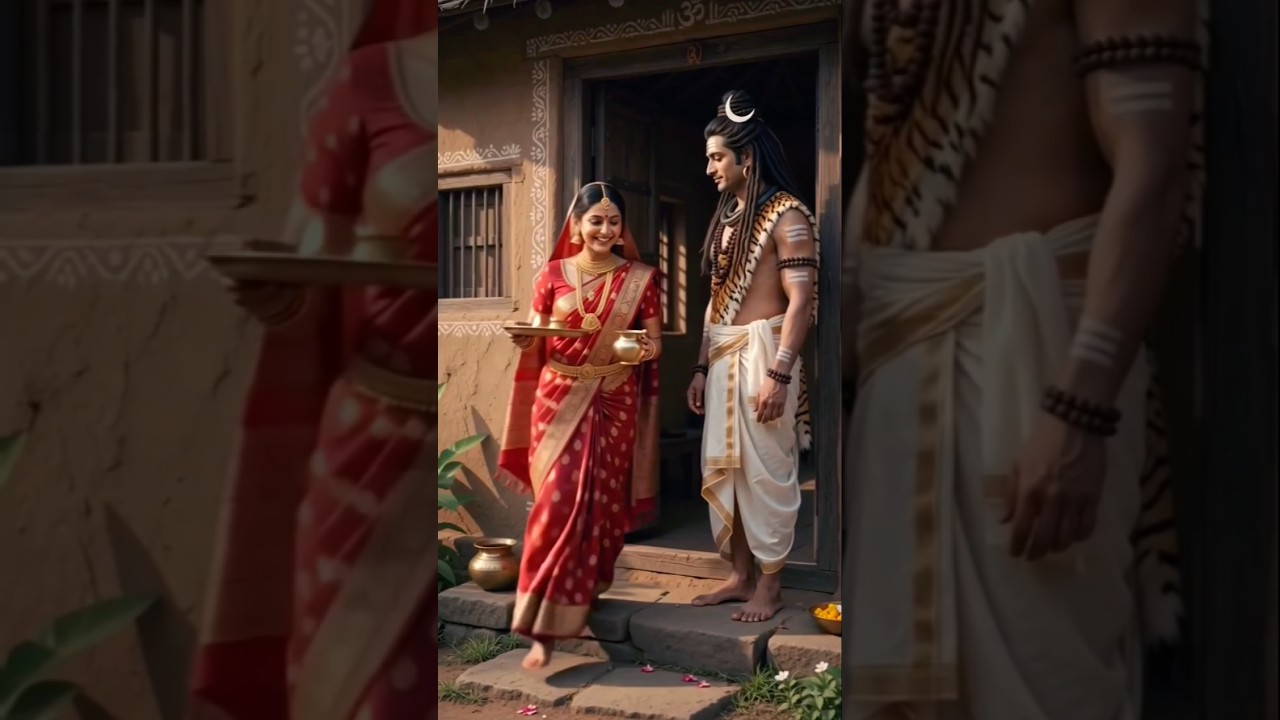 🕉 शिव-पार्वती दिव्य प्रेम 🙏🔱 #sorts #bhaktishorts #ytshorts #shiv #parvati 💞