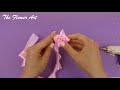 Ribbon rose flower tutorial