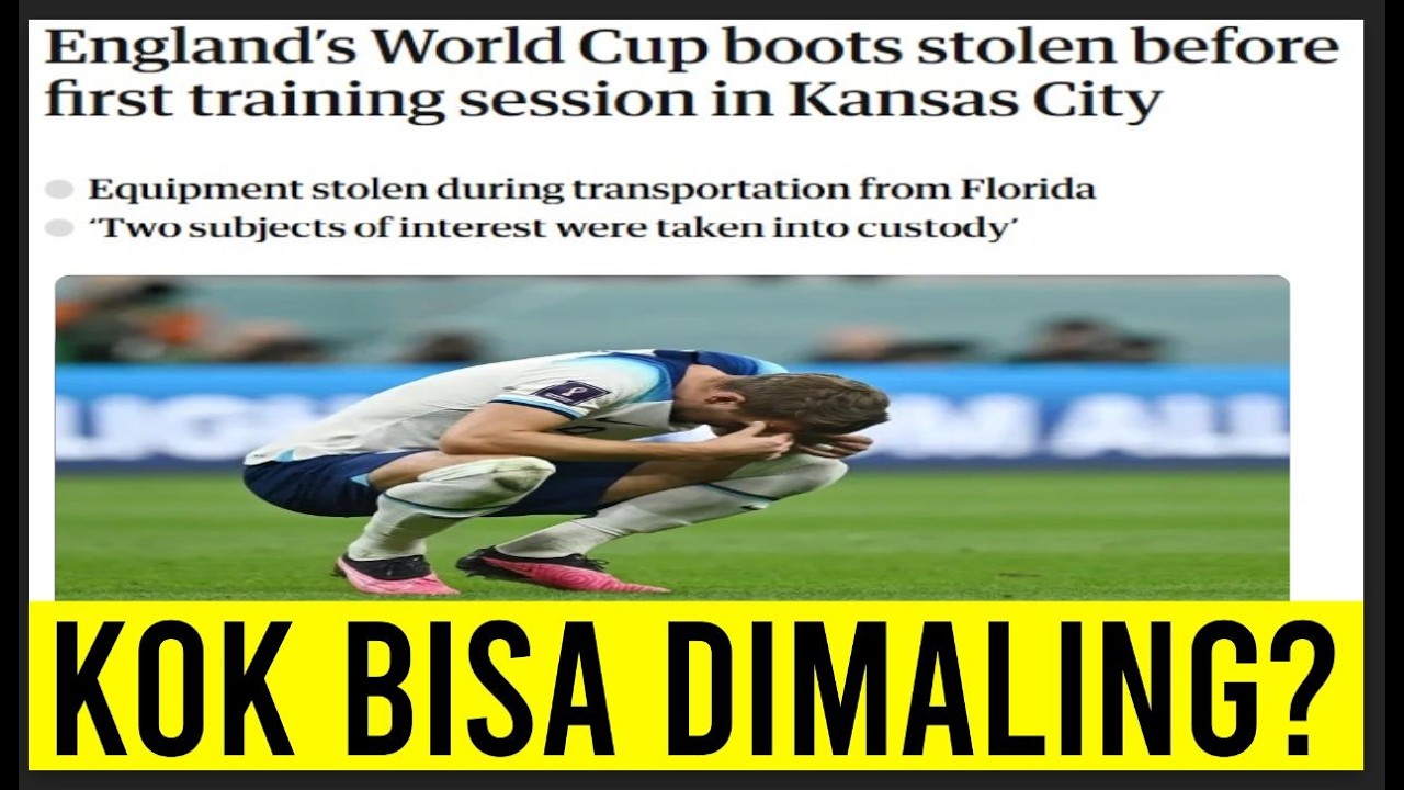 Sepatu Bola Timnas Inggris Dirampok Di Piala Dunia