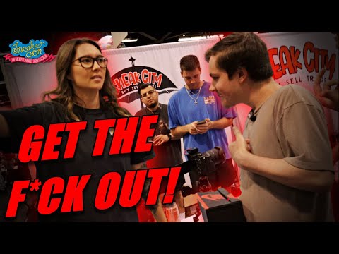 Sneak City Kicked Me Out Of Their Booth!!!! *Sneakercon LA Day 2*